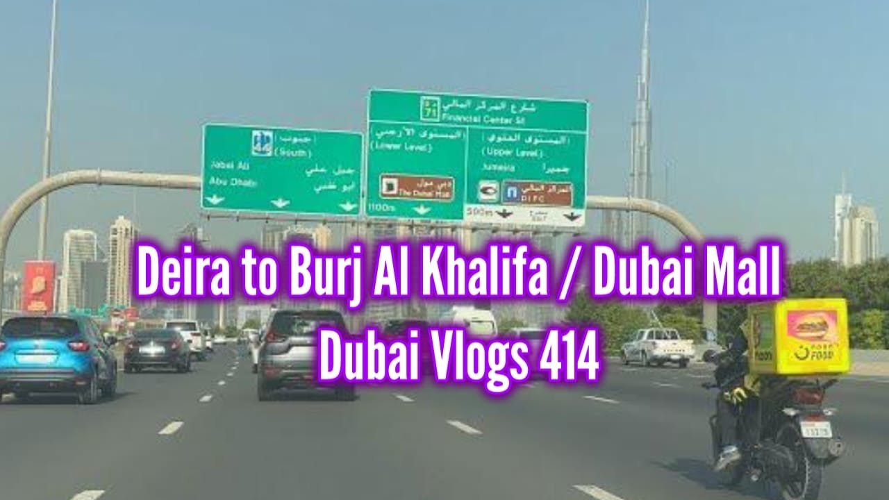 Dubai Delight: From Deira to Dubai Mall | A Scenic Road Trip in 4K!