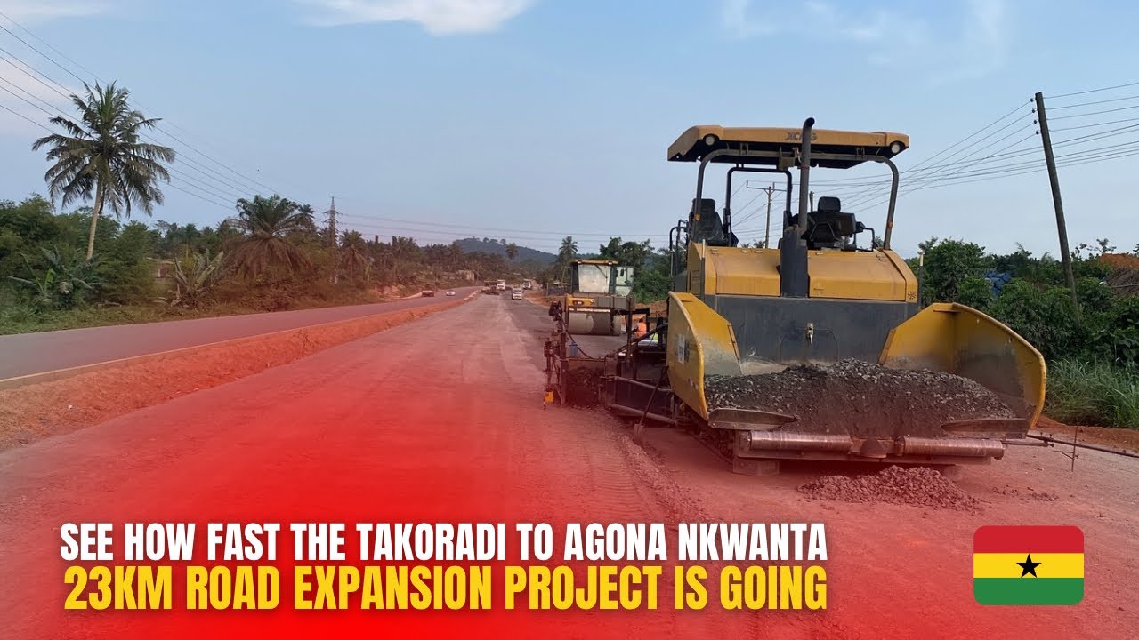 See How Fast The Takoradi To Agona Nkwanta 23Km Road Expansion Project.