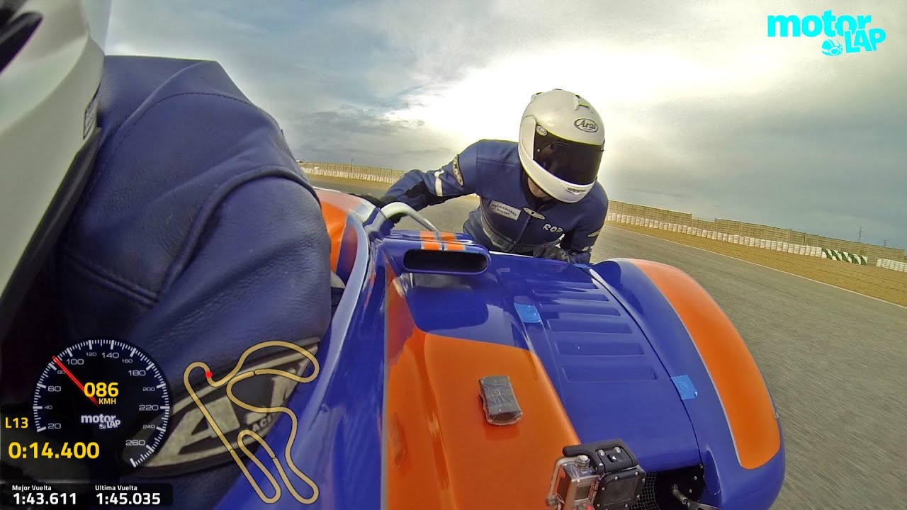 Onboard HD @Steve Kershaw Racing - F1 Sidecar - Cartagena Track - Spain