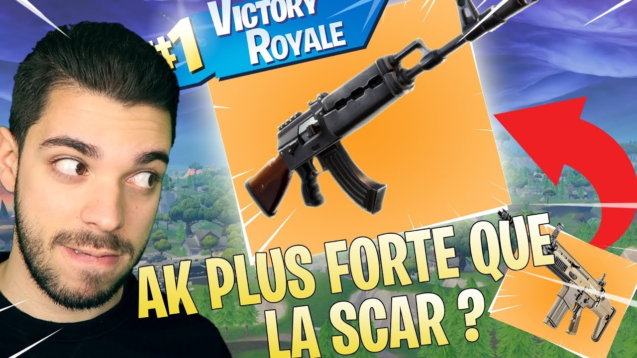 LA NOUVELLE AK MEILLEUR QUE LA SCAR SUR FORTNITE ? - TOP 1 GAMEPLAY