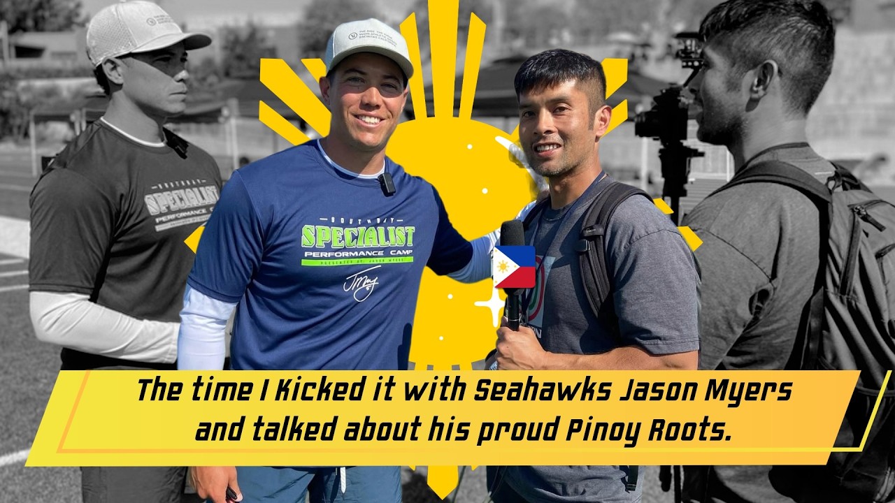 Seahawks Kicker & Super Bowl Hero Jason Myers opens up on Pinoy Roots!