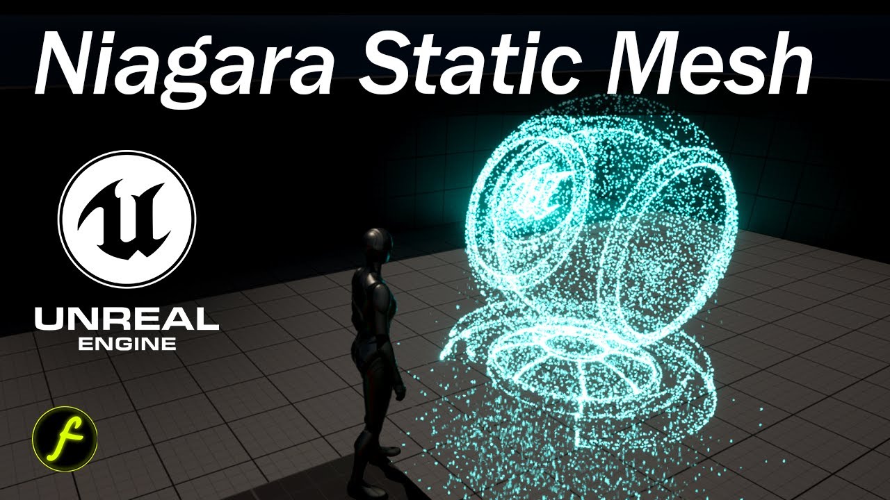 Учебное пособие по статическим частицам Unreal Niagara | скачать файлы