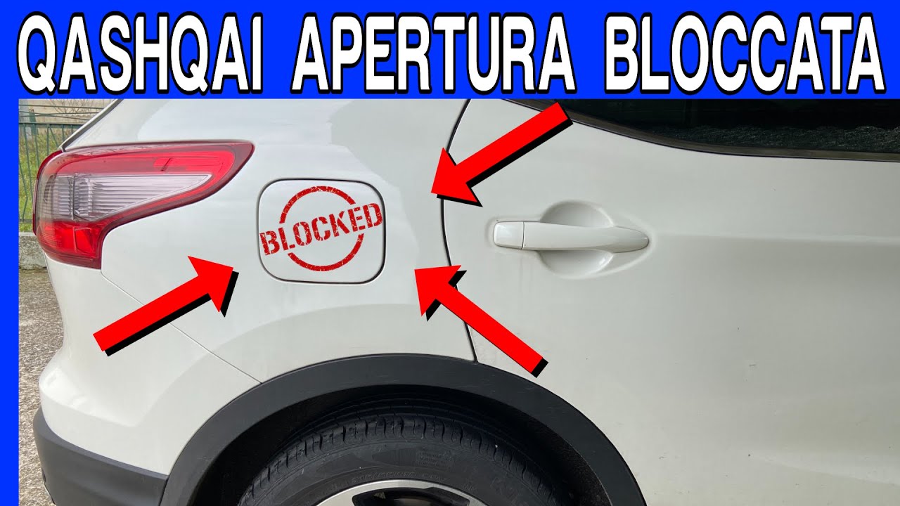 Nissan Qashqai Emergency | Procedure For Opening The Fuel Filler Flap If It Doesn't Work