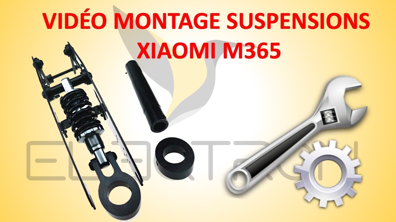 Montage amortisseur pour trottinette électrique Xiaomi M365 ou M365 PRO