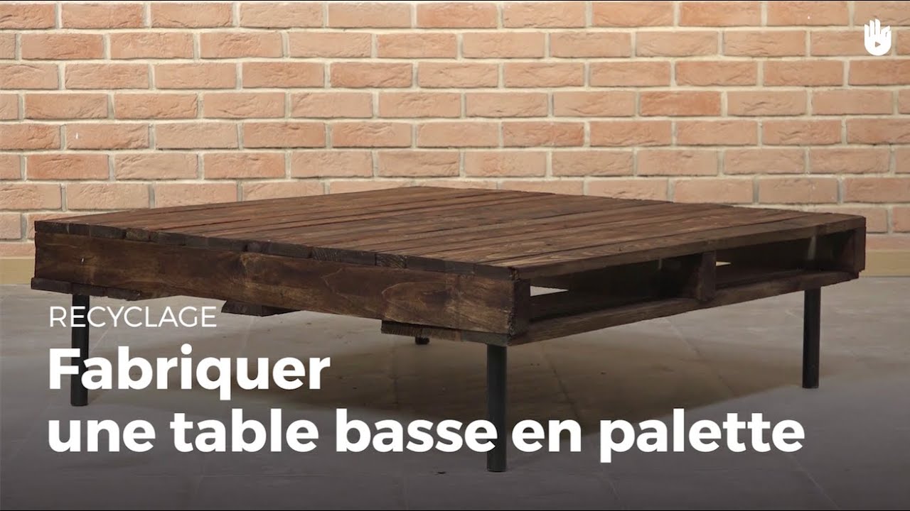 Fabriquer une table basse en palette | Recycler