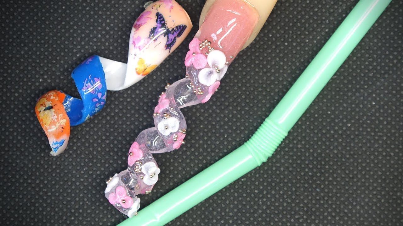 Spiral nails/ uña espiral /colaborativo Amigas Sinceras Forever