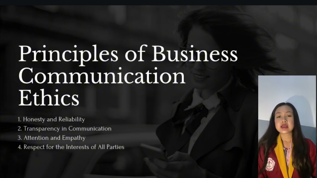 Business ethics is a moral foundation in the form of principles of honesty and responsibility. 