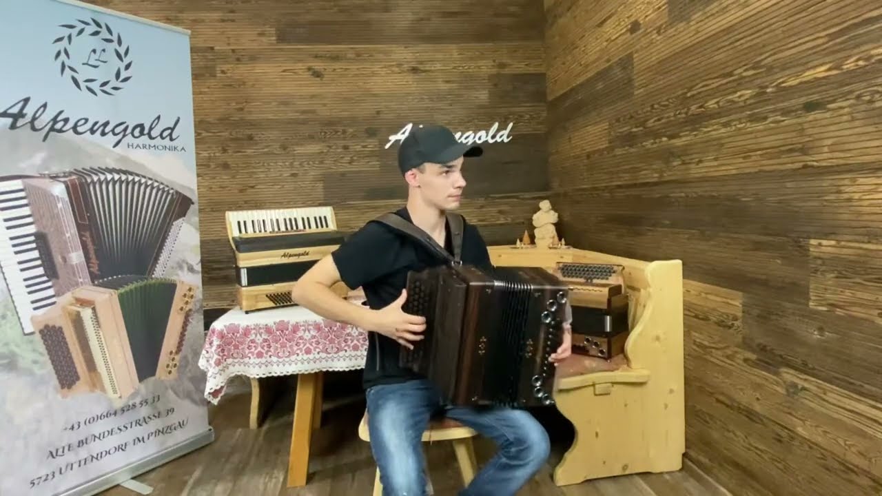 Alpengold Harmonika -Tirol 1- B Es As  Des - Makassar