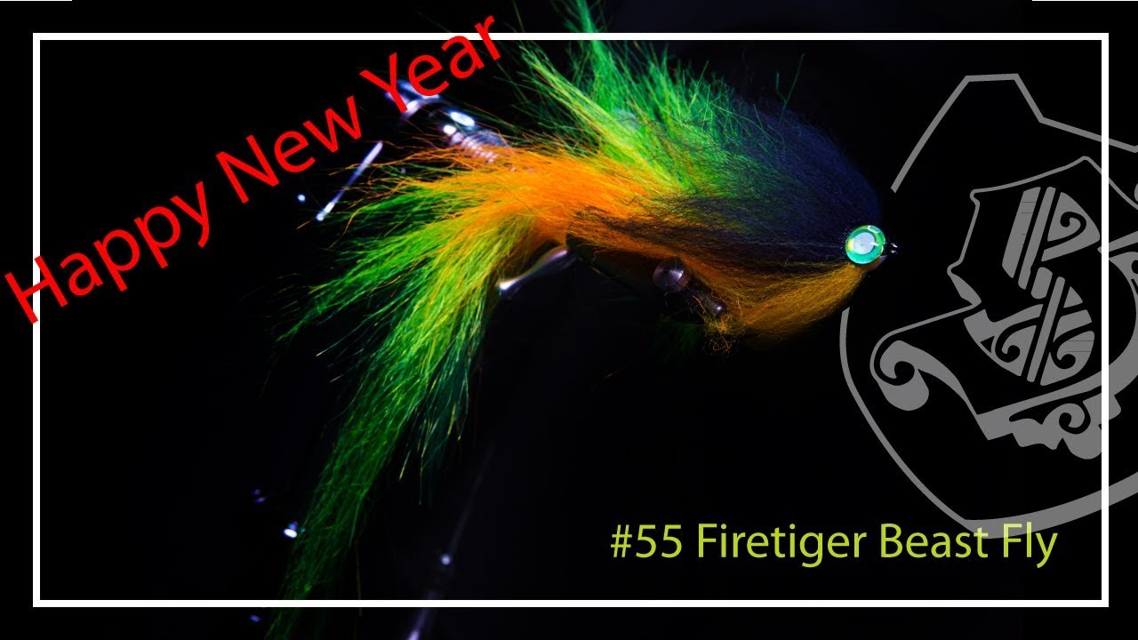 #55 traditional New Years Firetiger Beast Fly 12 inch