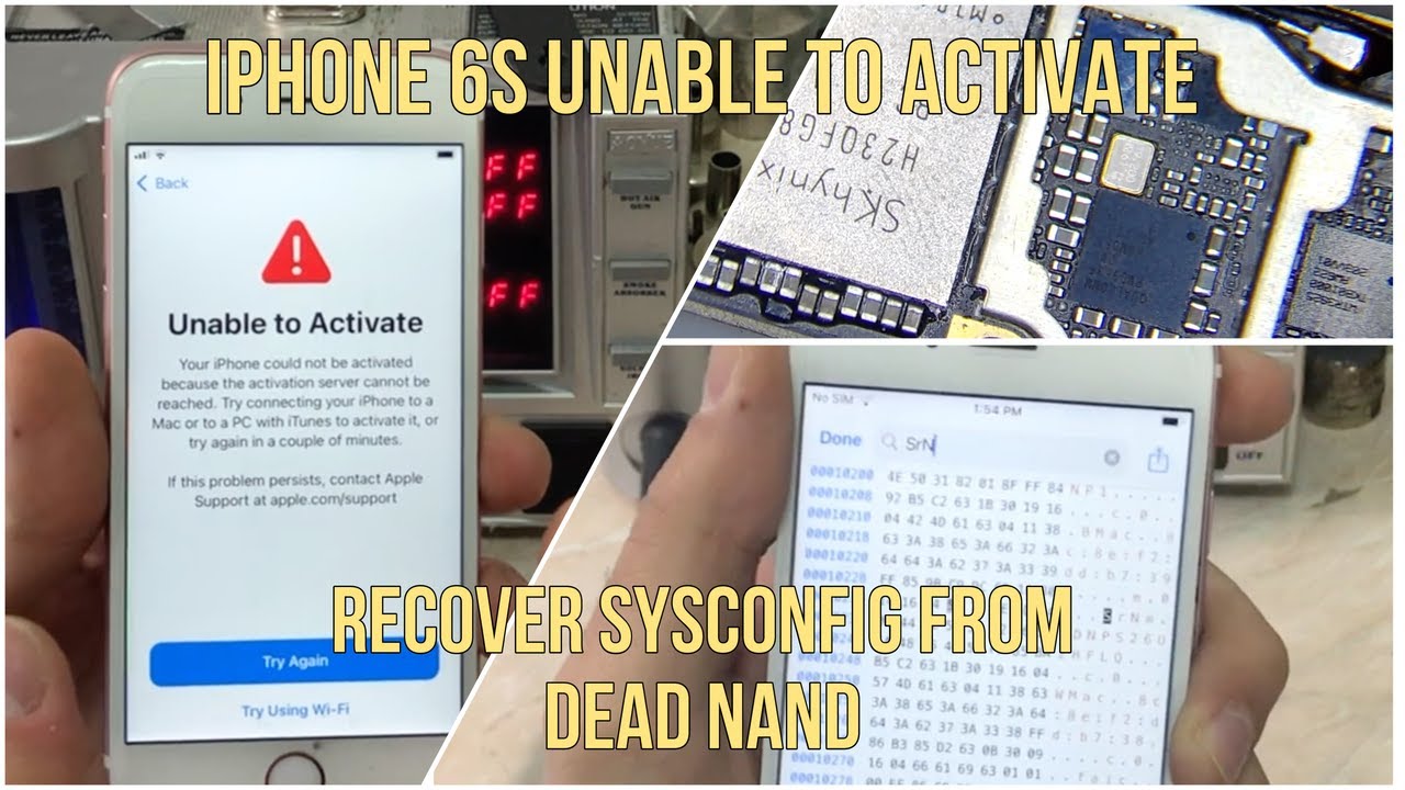 iPhone не удаётся активировать (не удаётся активировать устройство). Восстановление SN-WMAC-BMAC ...