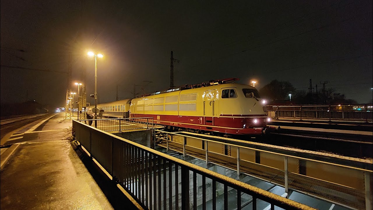 BR 103 113 mit DZ 330 von Fulda nach Warnemünde und zurück DZ 331 jeweils der Halt in Göttingen