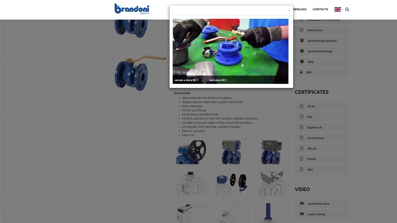 Catalogo prodotti brandonivalves
