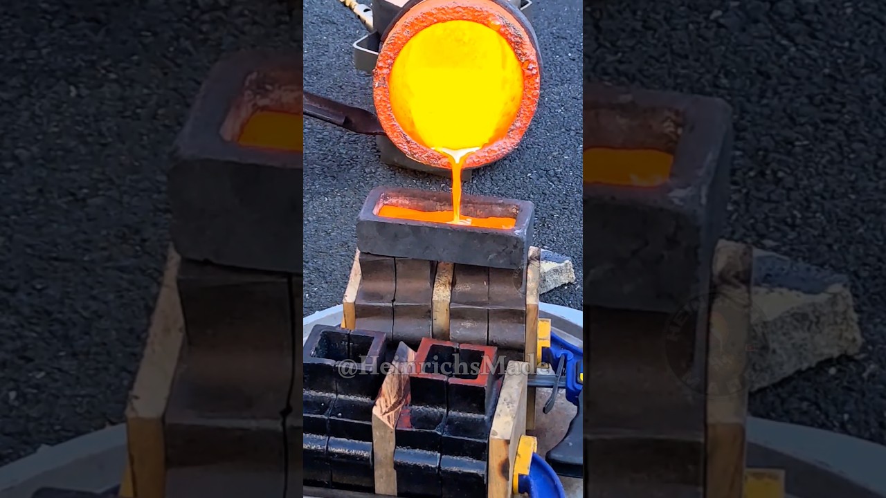 Molten Copper is my Favorite Metal - Copper Casting #heinrichsmade #copper #casting