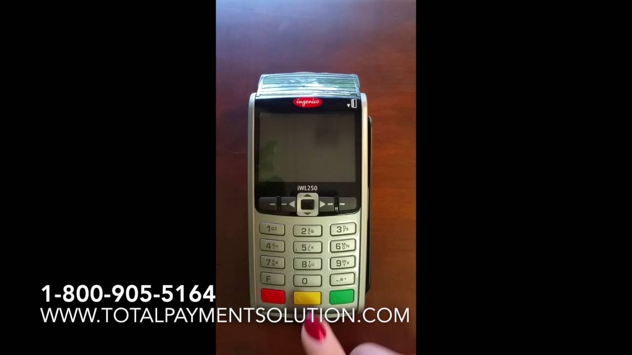 How to turn on and off the Ingenico IWL255