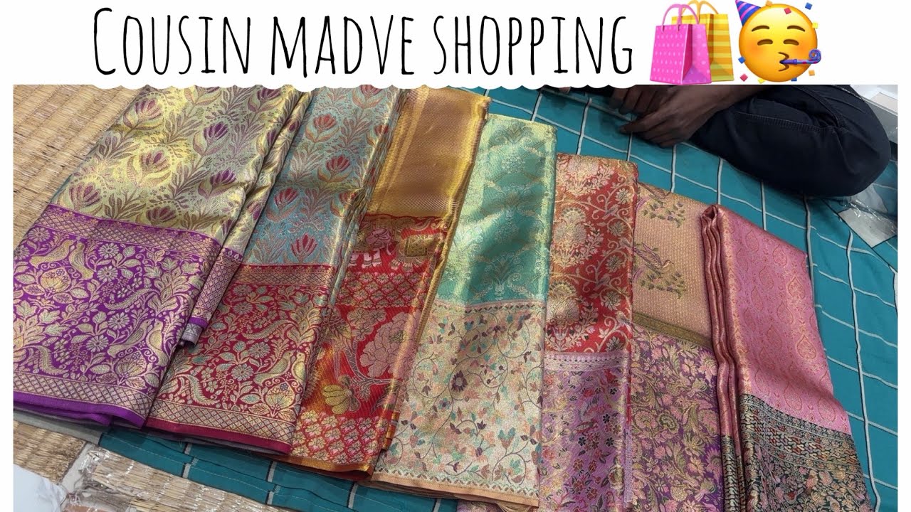 Guess where did we do madve shopping ??🛍️🥳filled with fun 😍#marriage #shopping #kanchipuram 