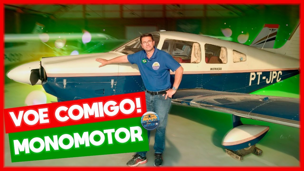 Voando COMIGO no Monomotor Piper Archer! (O Bom e Velho Tupi!)