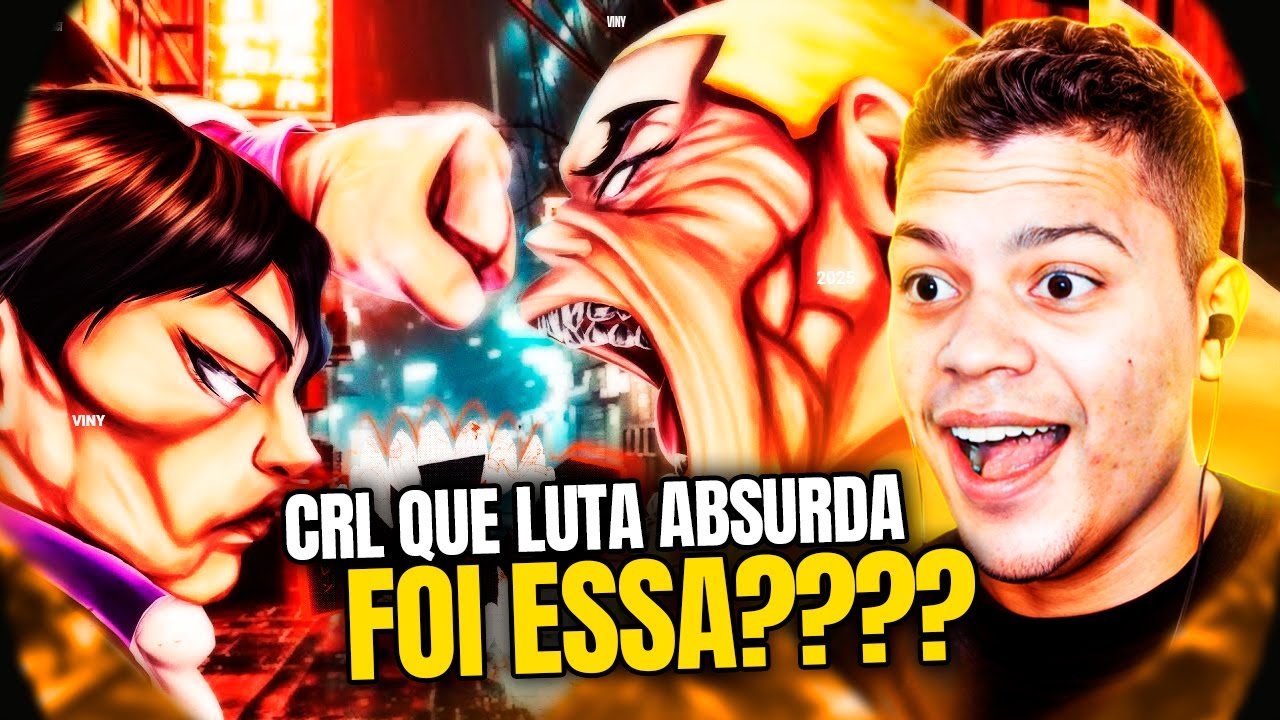 NÃO ESPERAVA O GOAT AQUI! | WLO - Aperto ou Mordida [ Baki Rahen / Hanayama VS Jack Hanma ] [REACT]