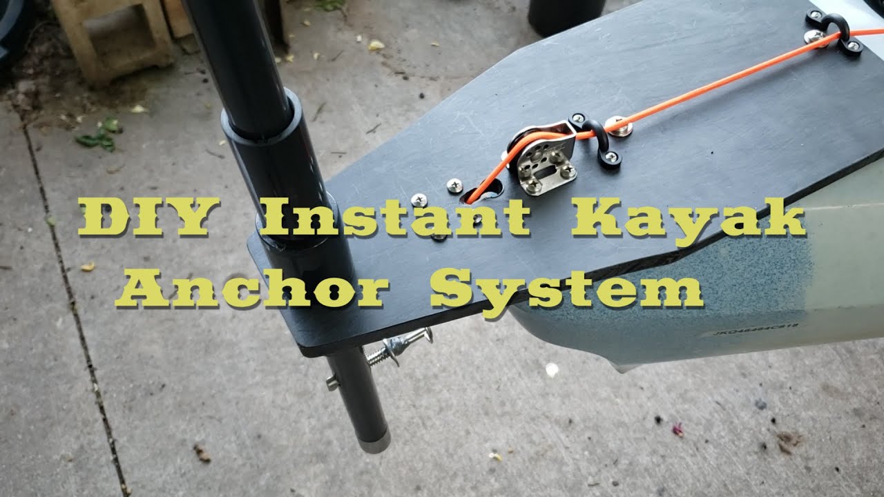DIY Instant Kayak Anchor System--Shallow Water Anchor alternative to the Micro Power Pole