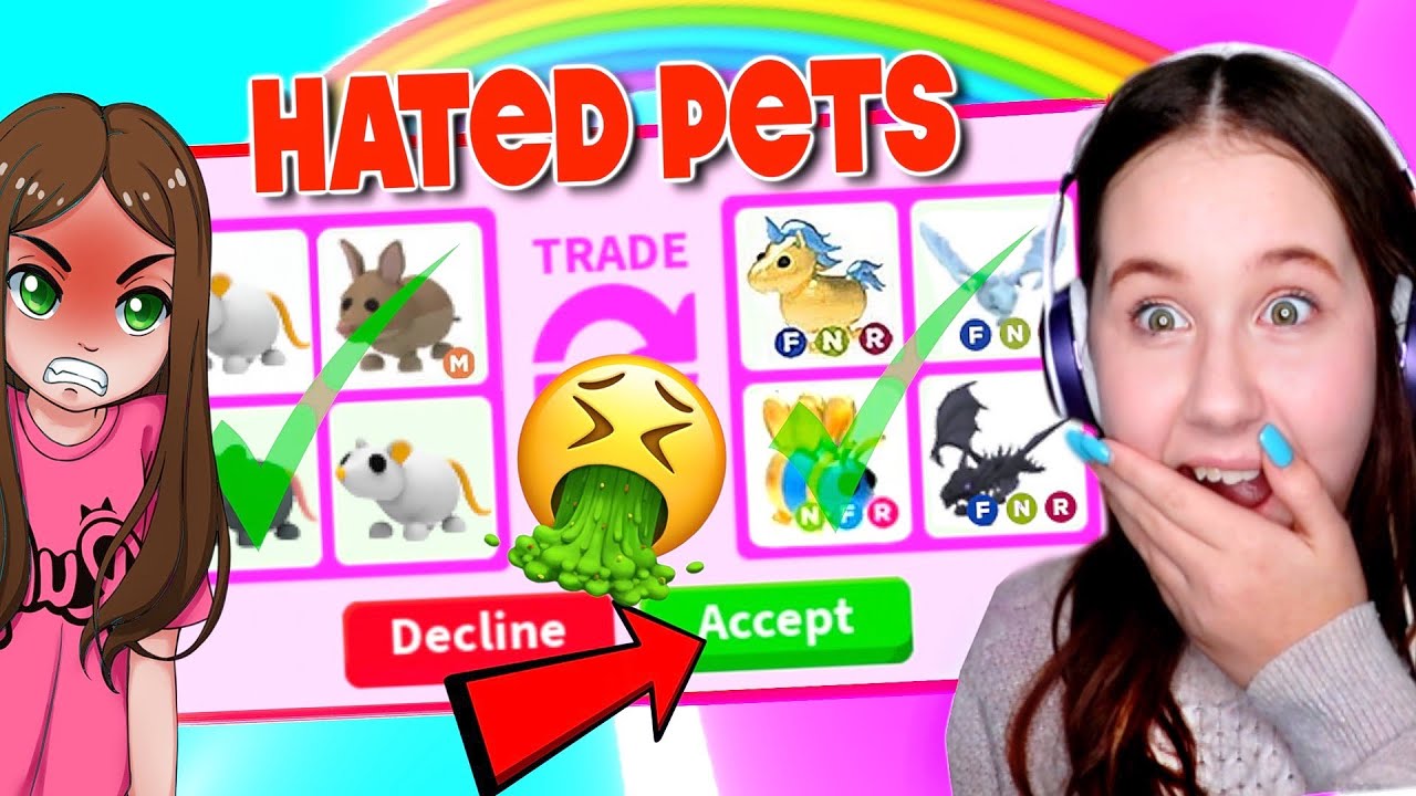 Trading HATED Pets in Adopt Me for 24 Hours.. Roblox