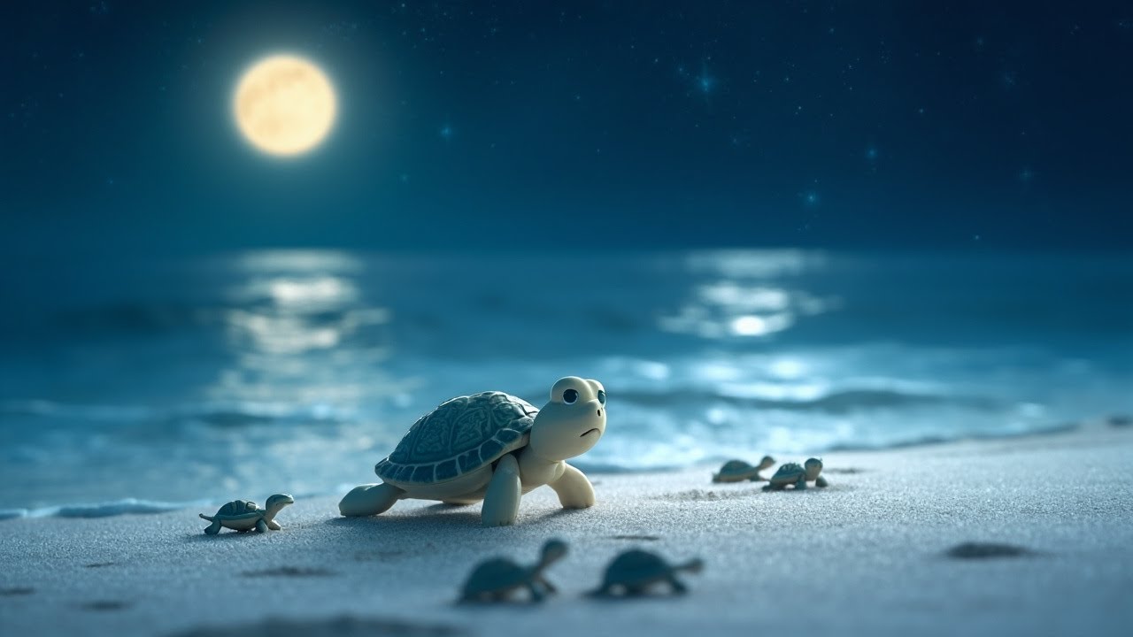 “Tiny Steps to the Sea” – A Turtle & Hatchlings Lullaby