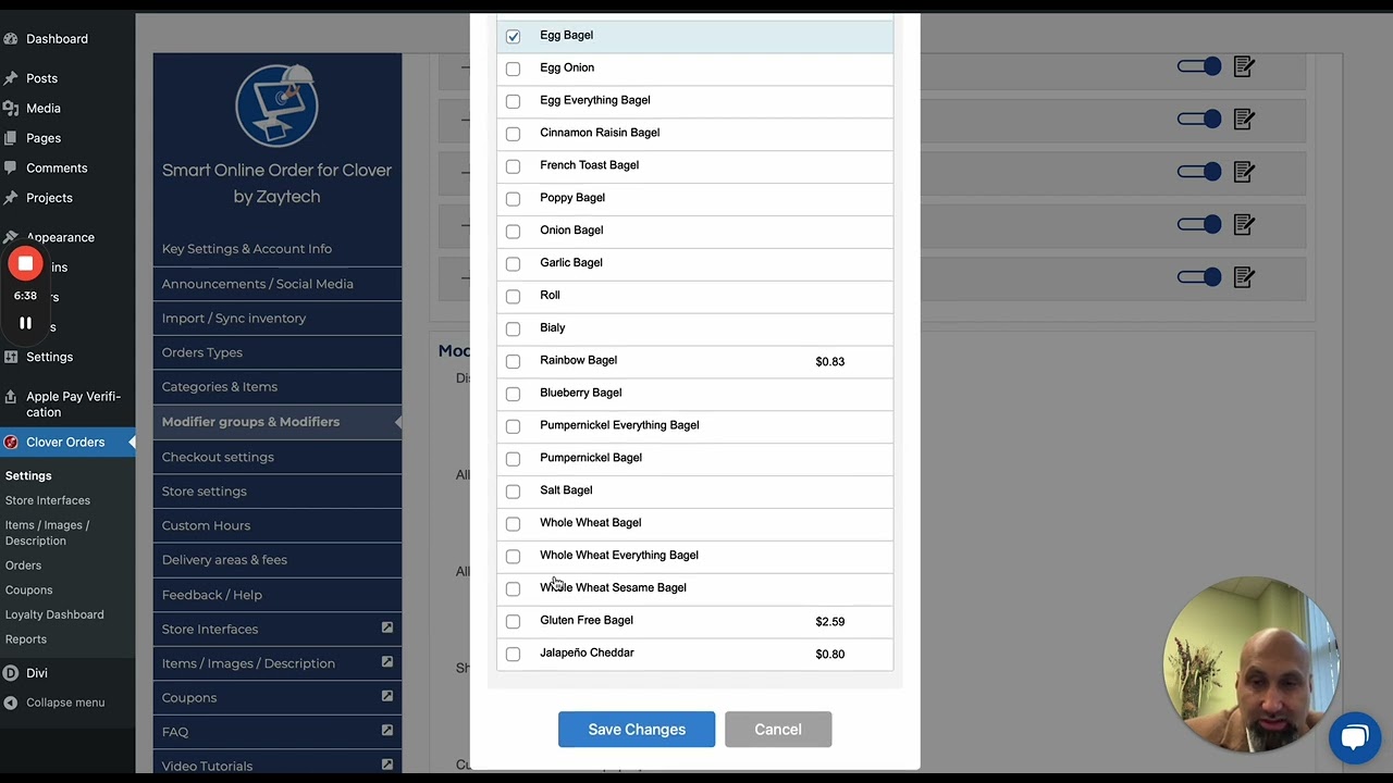Pre-Select Default Modifiers for Online Orders with Clover POS