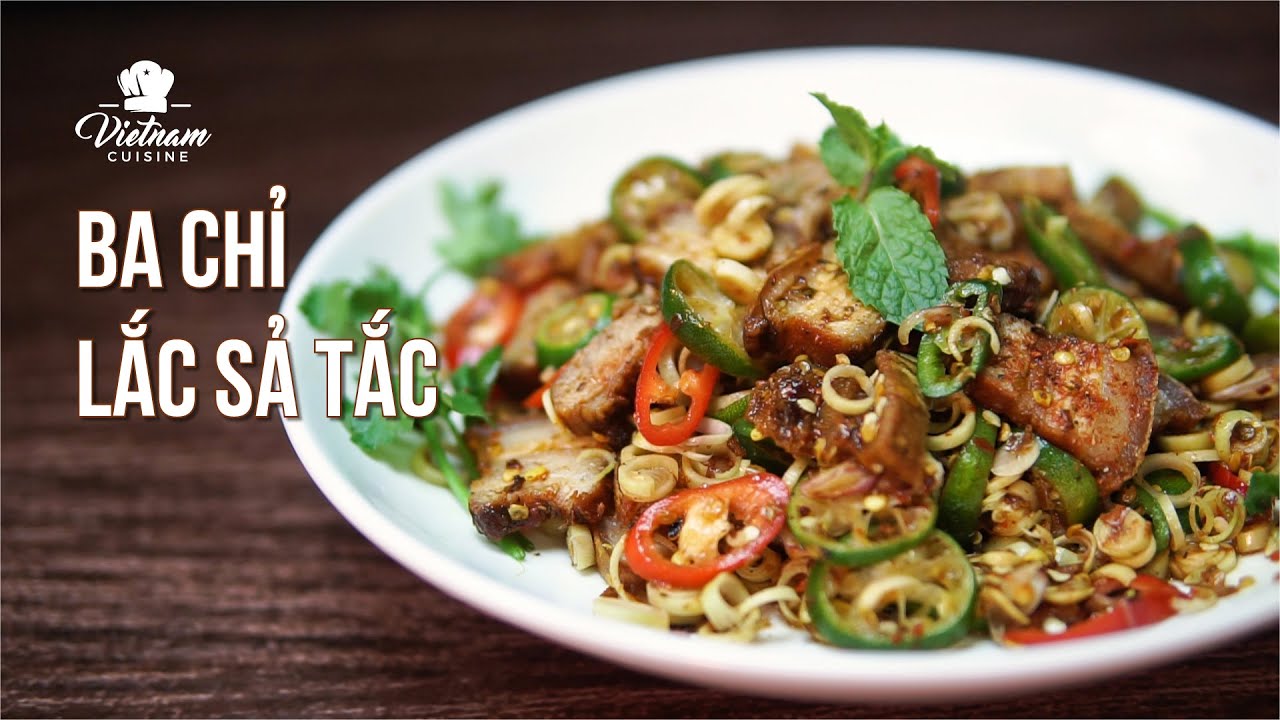Ba Chỉ Lắc Sả Tắc | Bacon Shakes Lemongrass | VietNamese Food Yummy
