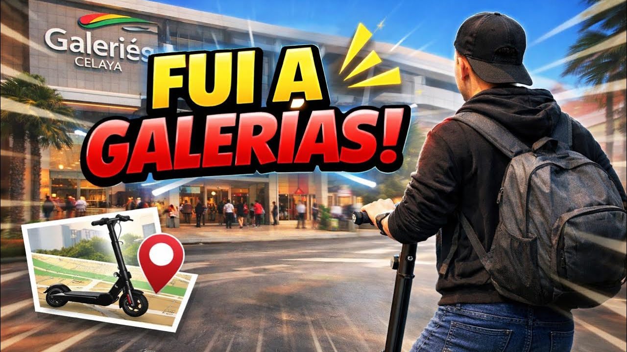 Fui a Galerías Celaya en mi patín eléctrico🛴🔥.      #youtube #viral #entertainment 