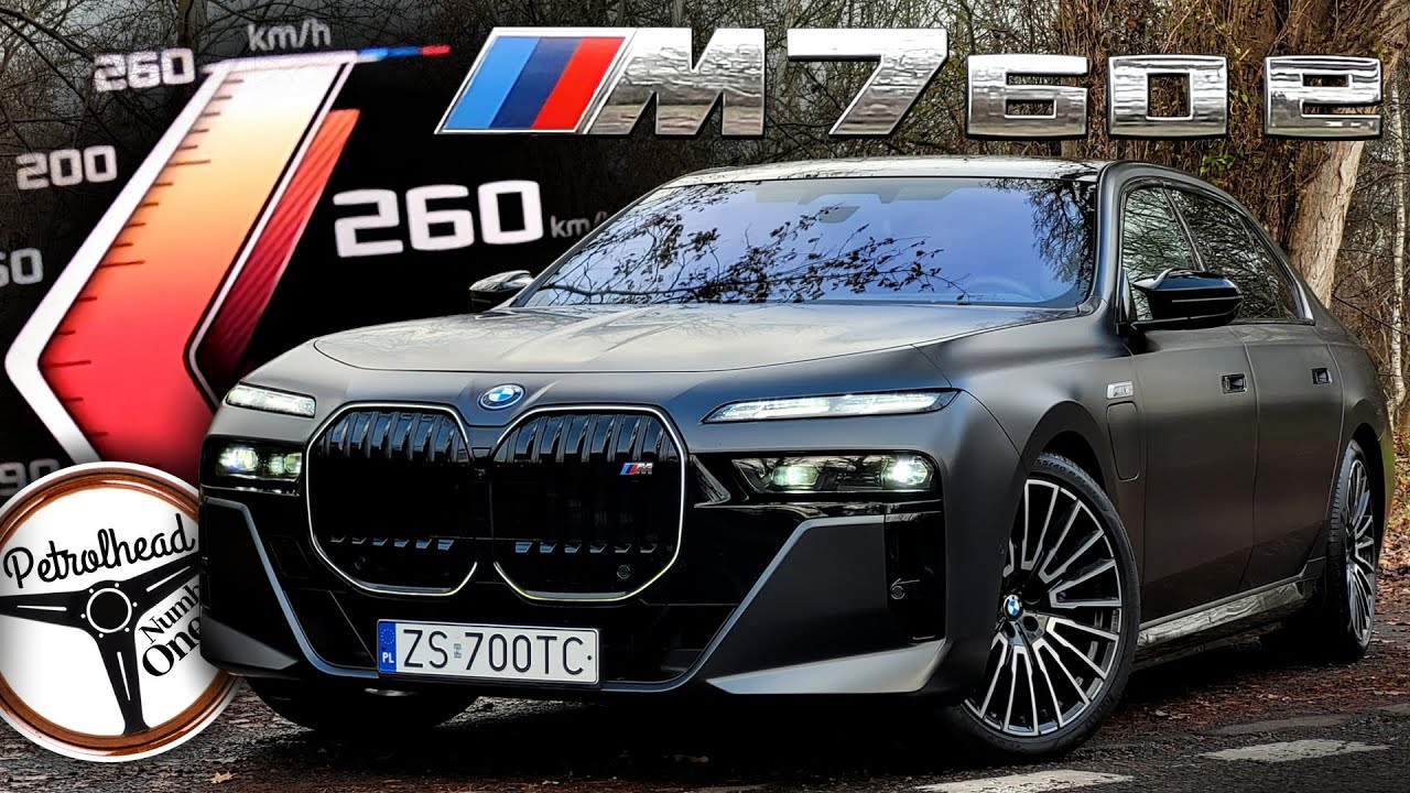 2024 BMW M760e (571 KM) | V-MAX, 0-100, 100-200, 200-250 km/h, Test, AUTOBAHN. | 4K