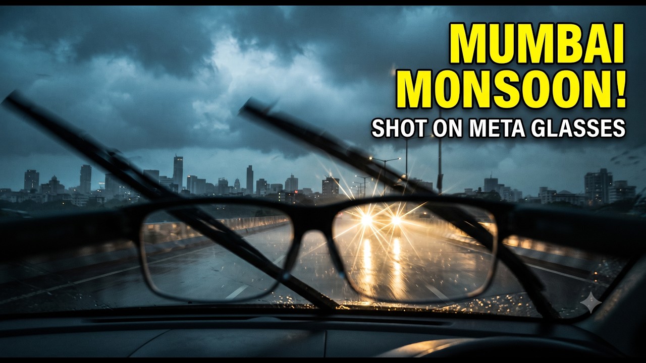 Mumbai Rains: Scenic Highway Drive in Heavy Monsoon Weather