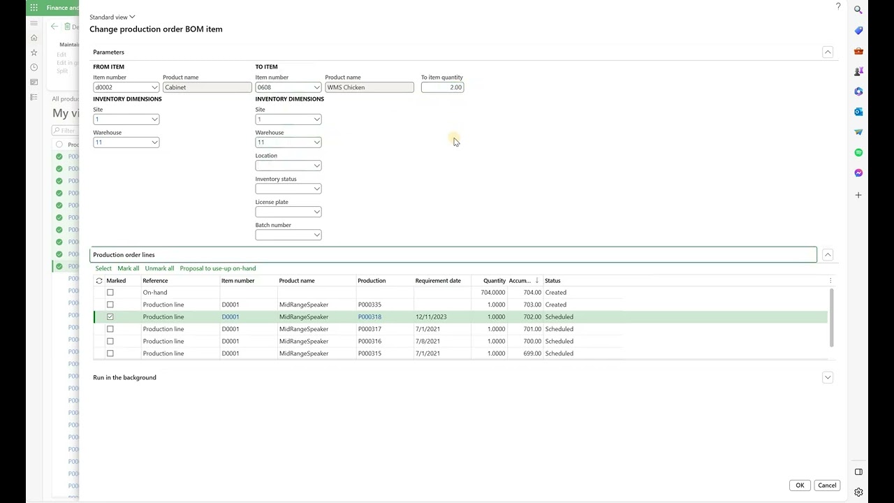 Mass Change BOM Item in #D365 #SCM - Oleksiy K