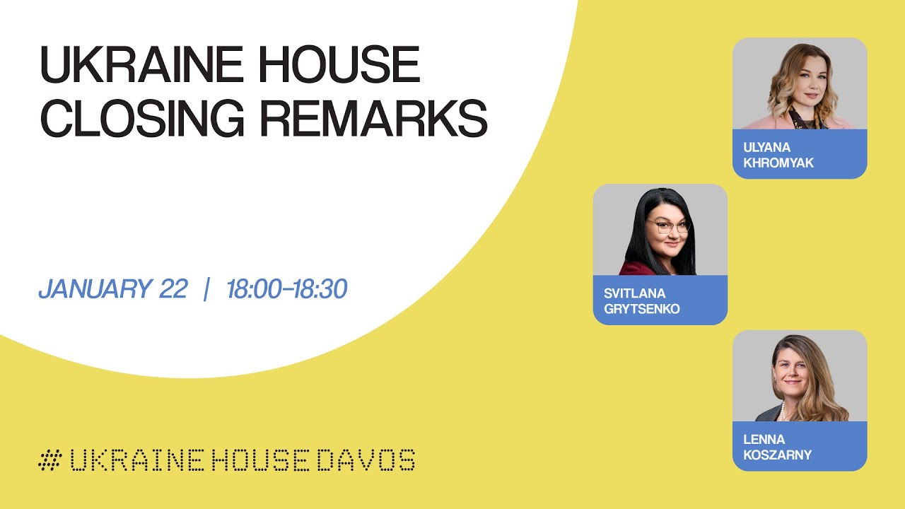 Ukraine House Closing Remarks | UHD 2026