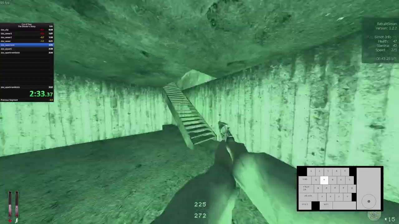 Cry of Fear speedrun Doctor's Story 3:45 (PB)