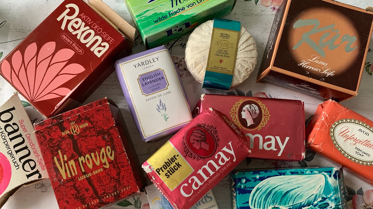 Большой сет люксового, сухого мыла из Германии ~ Vin rouge, Camay, Rexona, FA, 4711, Yardley