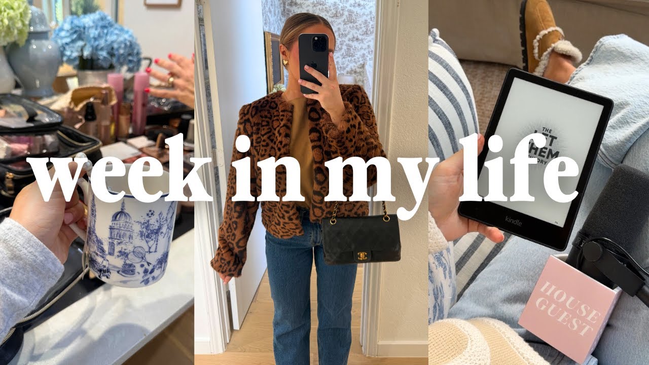 PRODUCTIVE WEEK IN MY LIFE AT HOME 🏡📖🎀 back in my routine, recording days & leaving my house
