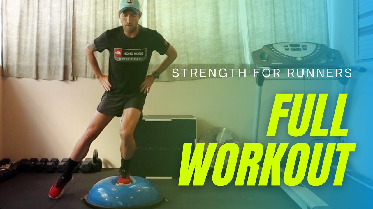 STRENGTH WORKOUT FOR RUNNERS - BOSU BALL FOLLOW ALONG WORKOUT