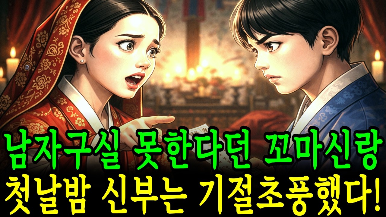 남자구실 못한다 놀림받던 꼬마신랑, 첫날밤 신부가 기절 초풍했습니다ㅣ야담ㅣ전래동화ㅣ옛날이야기ㅣ오디오북