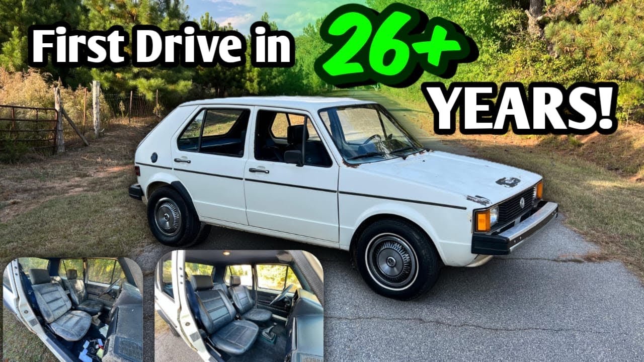 Filthy Interior TRANSFORMATION & First Drive after 26+ Years! Volkswagen Rabbit Rescue Pt.2