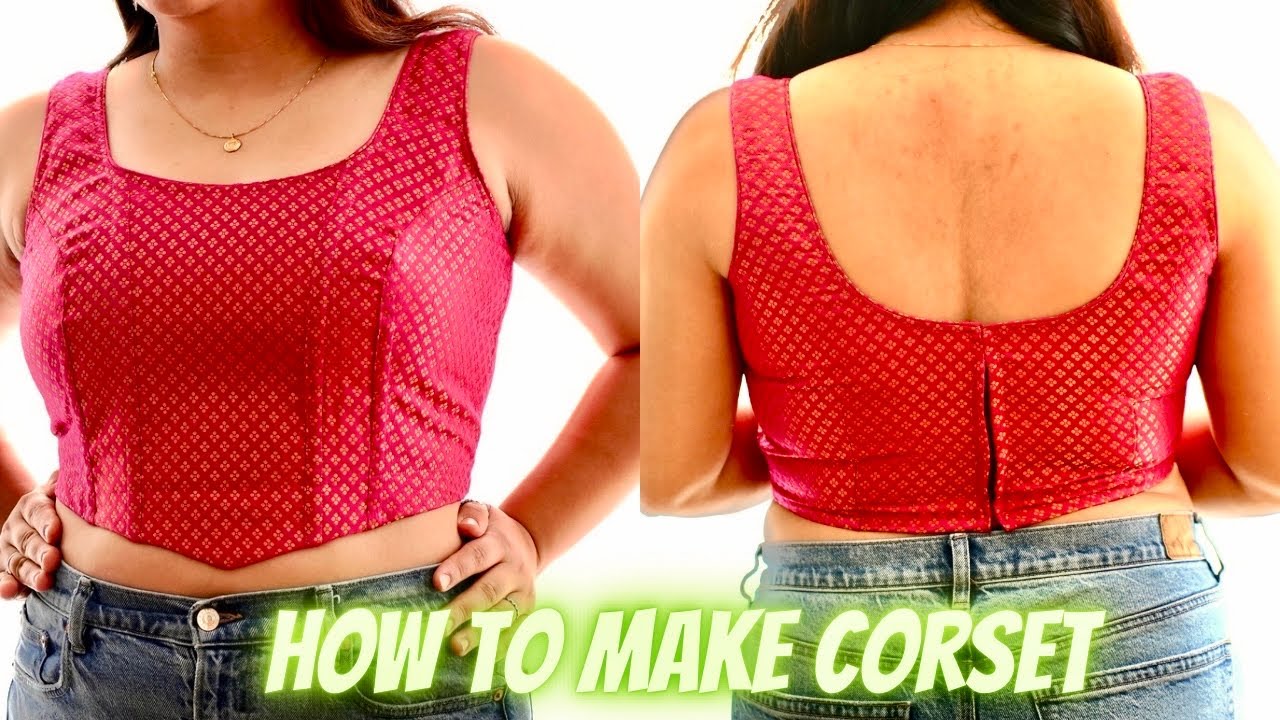 How to Make Trending Corset Cutting and Stitching|Designer Corset Blouse |Maina Thapa