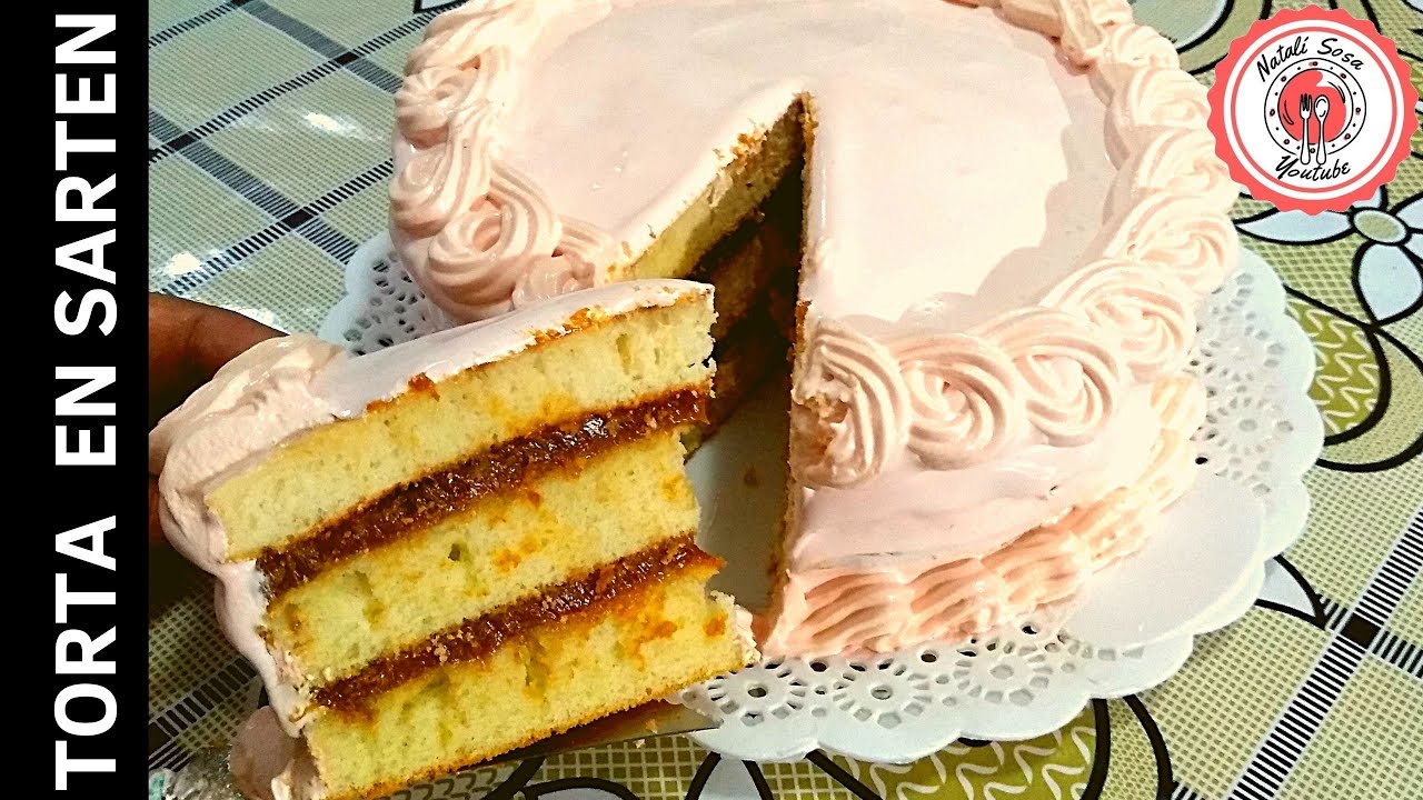 TORTA ECONOMICA EN SARTEN!! 5 cucharadas