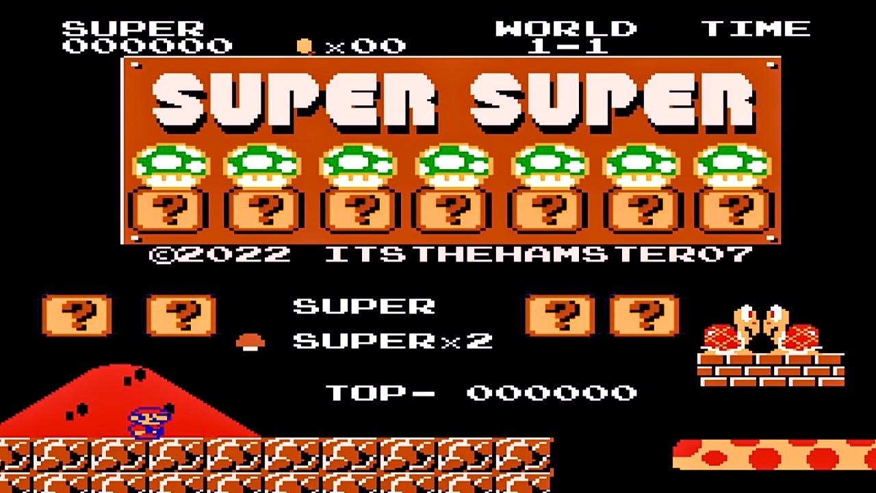 The Hamster Part 1! Nes Super Mario Bros Walkthrough