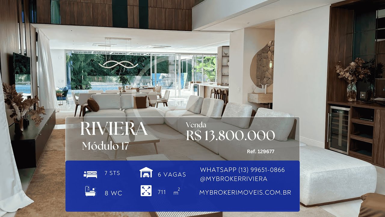 Casa com 7 Suítes no Módulo 17 da Riviera de São Lourenço