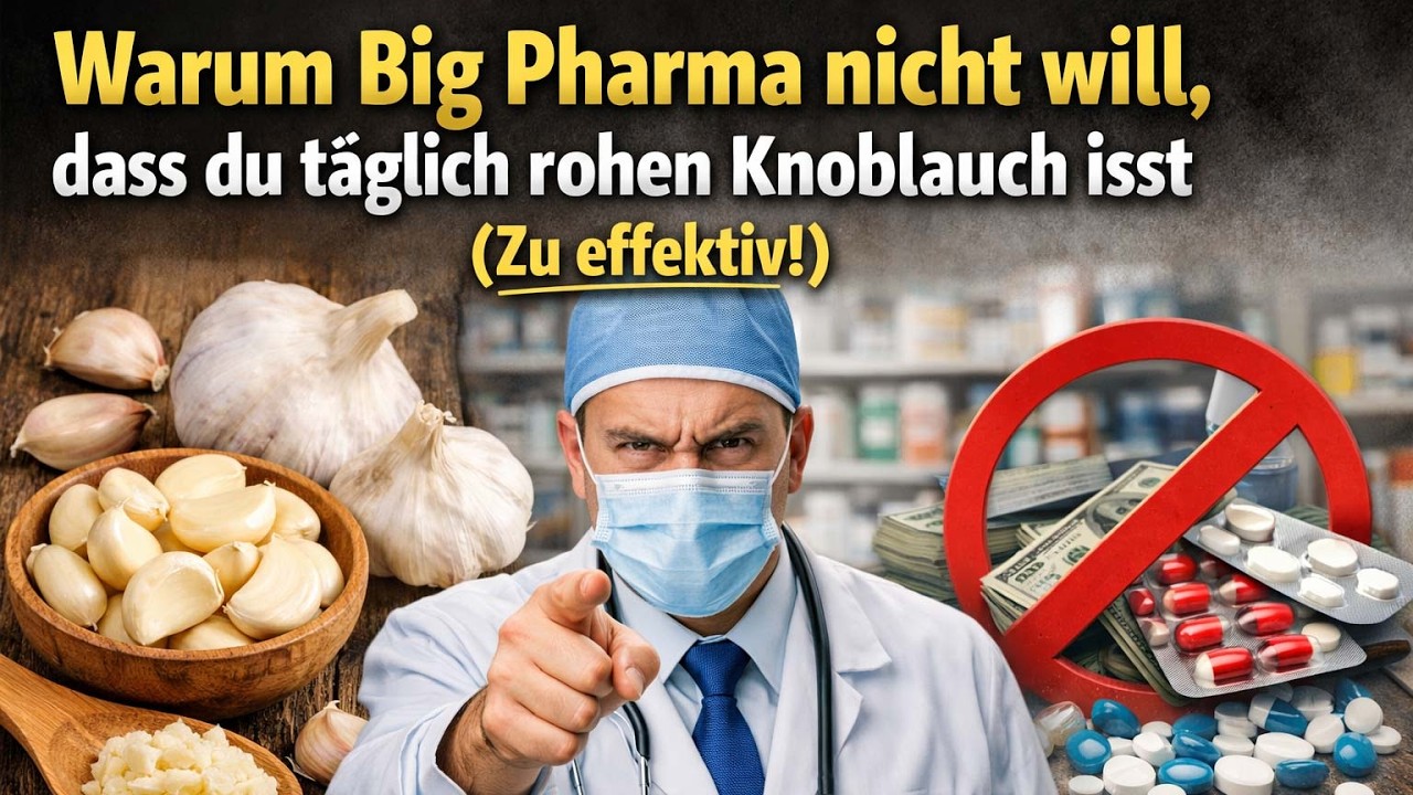Antibiotika-Industrie in PANIK: Knoblauch reduziert Erkältungen 63% (Studien beweisen es!)