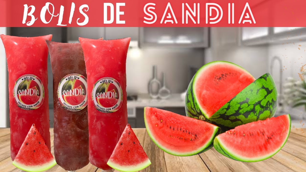 2X1 BOLIS sabor SANDIA 🍉y SANDIA LOCA para NEGOCIO con fruta NATURAL receta ECONOMICA