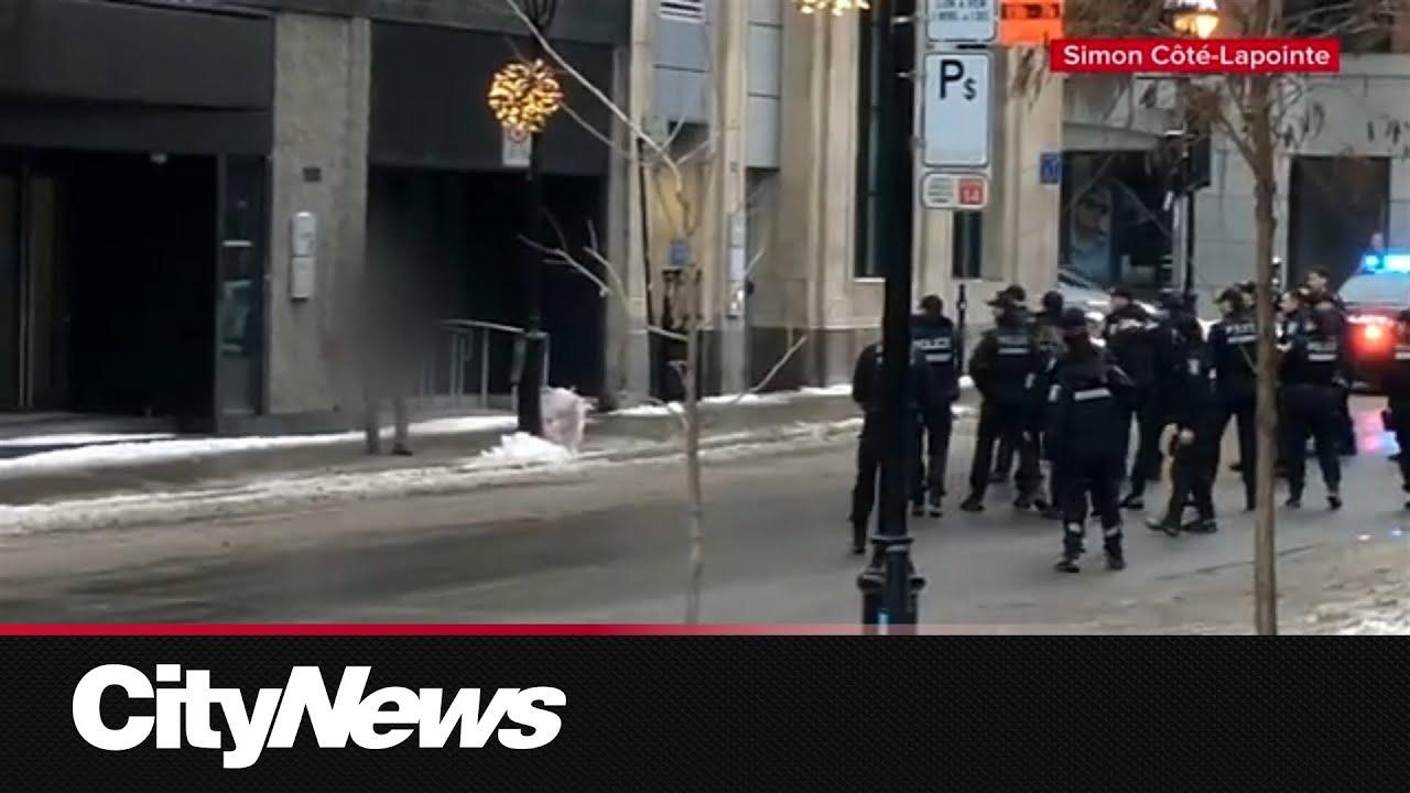 Armed man arrested in Montreal, SPVM officers face minor injuries