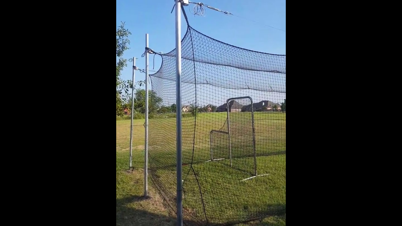 DIY batting cage cheap 40 x 12