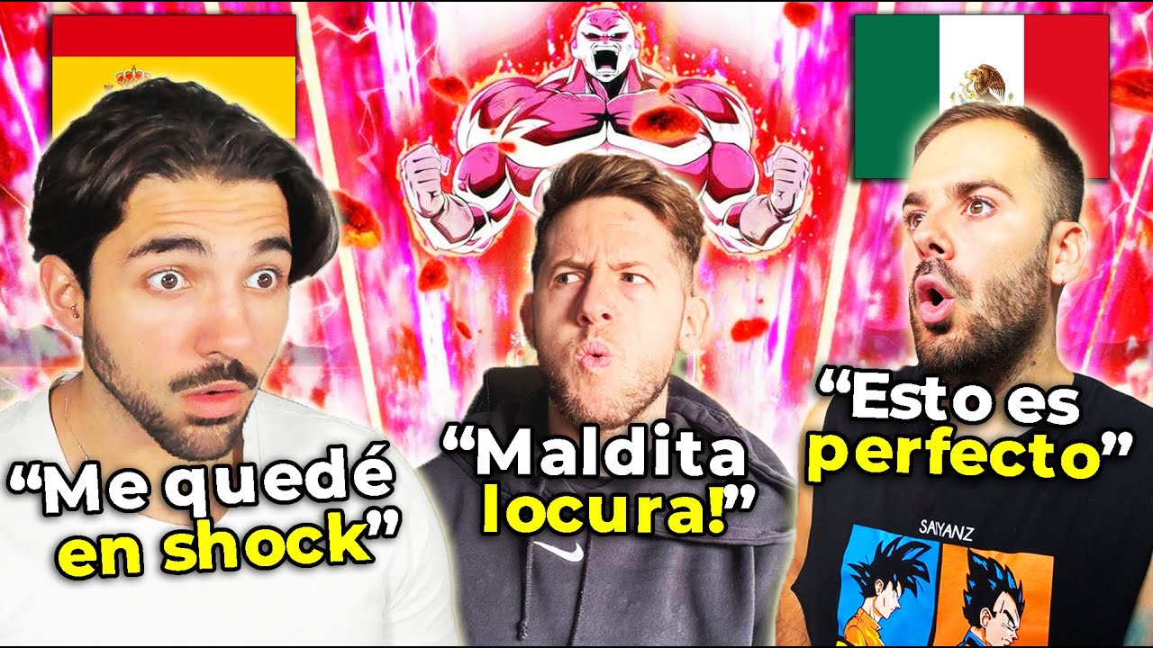 🇪🇸 3 ESPAÑOLES REACCIONAN AL DOBLAJE LATINO VS ESPAÑOL 🇲🇽 DE JIREN MÁXIMO PODER VS GOKU -NoMeDuchoGT