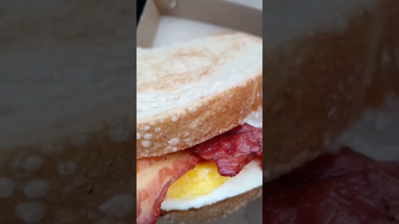 CHEESY BACON EGG AND CHEESE SOURDOUGH BREAKFAST 