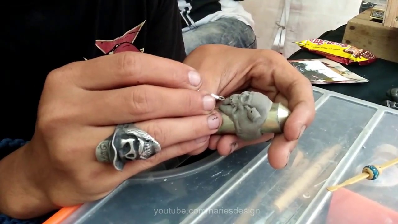 Making skull ring step by step