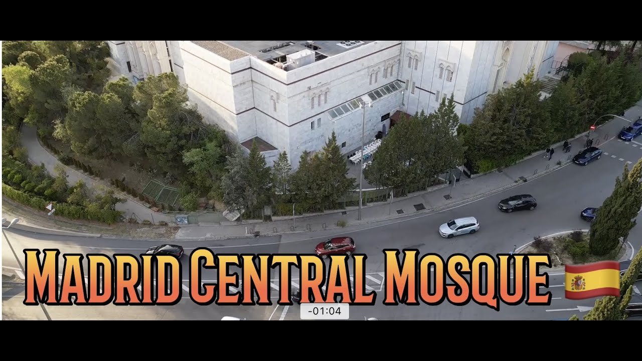 Madrid Central Mosque 2023  Drone 4K (Jummah Ramadan)
