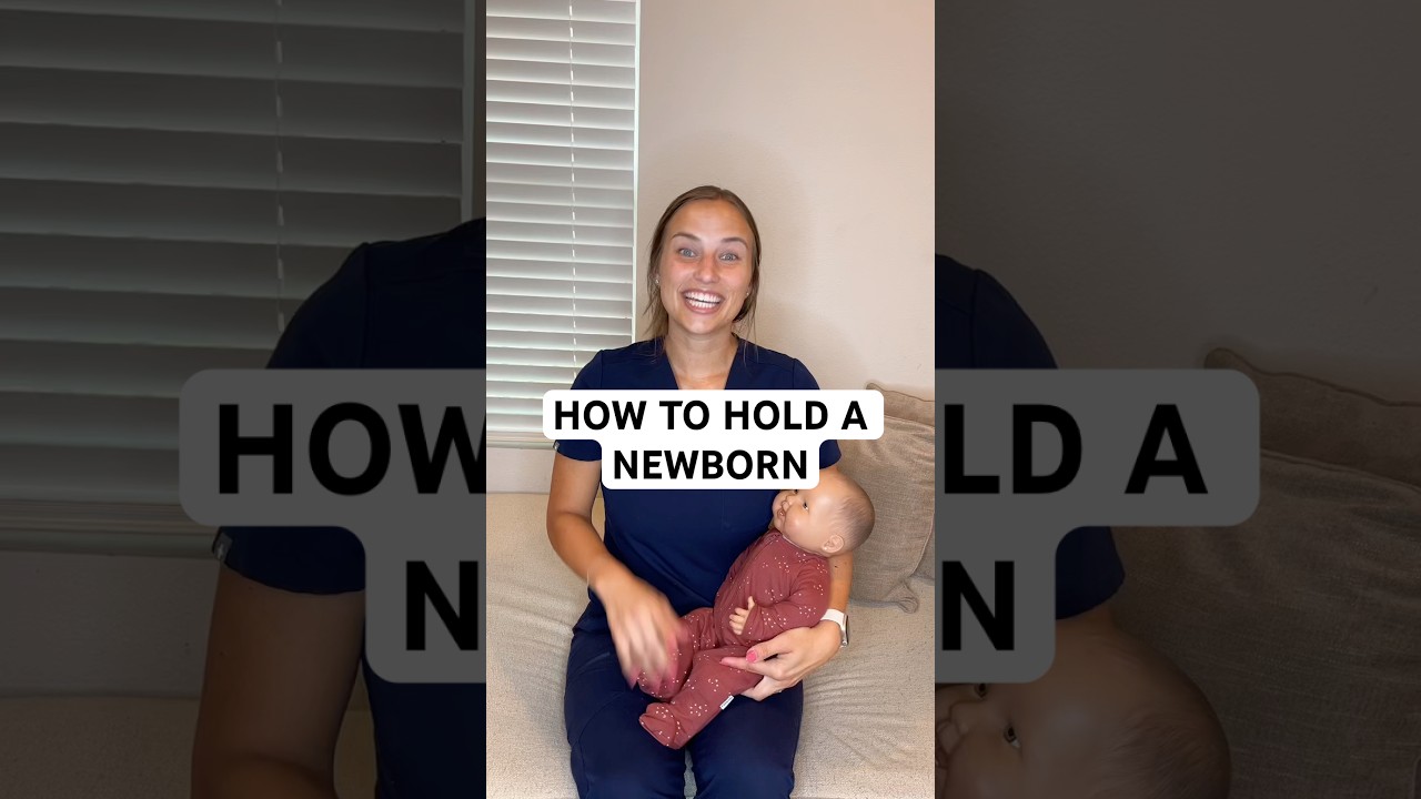 Tips on how to hold a newborn baby #newborn